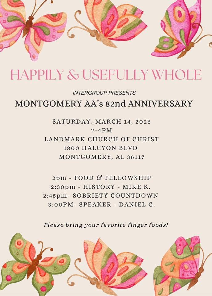 Montgomery AA Anniversary Flyer